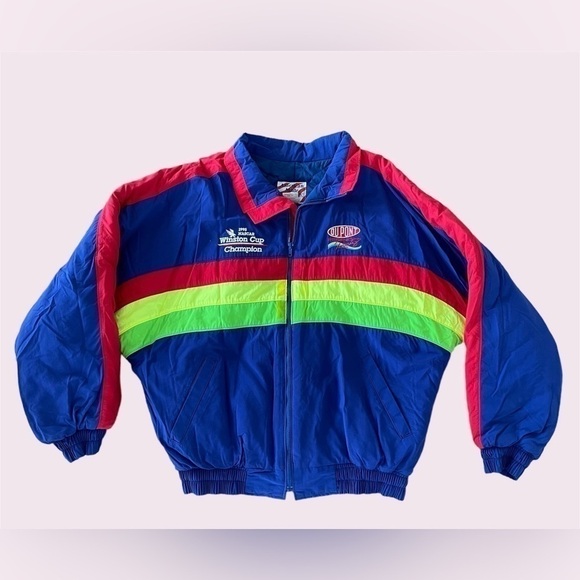 VINTAGE NASCAR Jeff Gordon 24  DuPont American made racing jacket - Picture 1 of 7